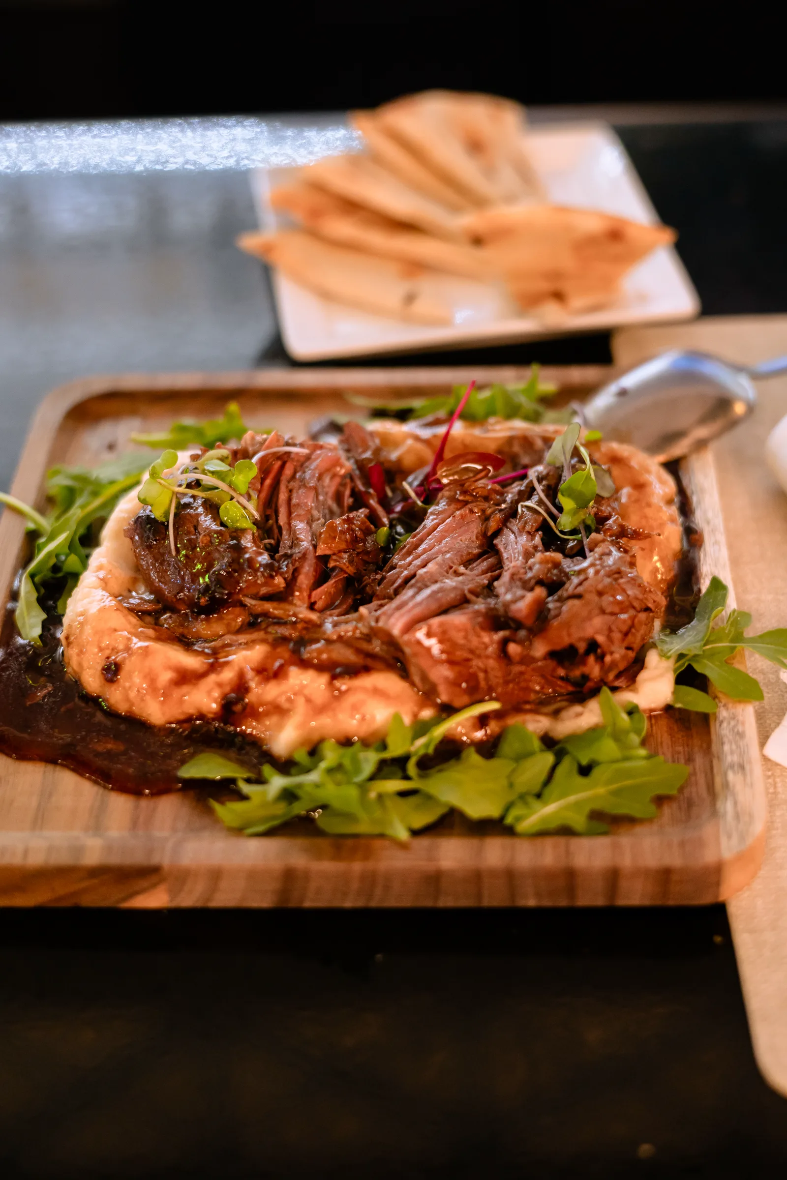 A plated main course from a partner kitchen